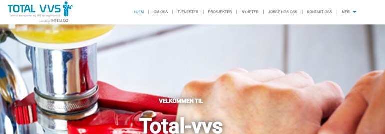 Total VVS lanserer nytt nettsted
